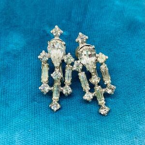 1930’s Art Deco Rhinestone Earrings